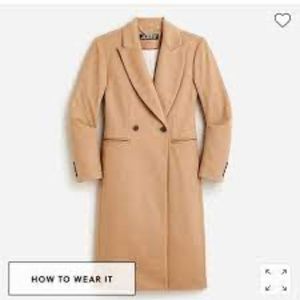 New J.Crew Camel topcoat 0P